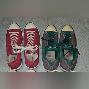 Converse Men's Sneakers, Gray And Olive